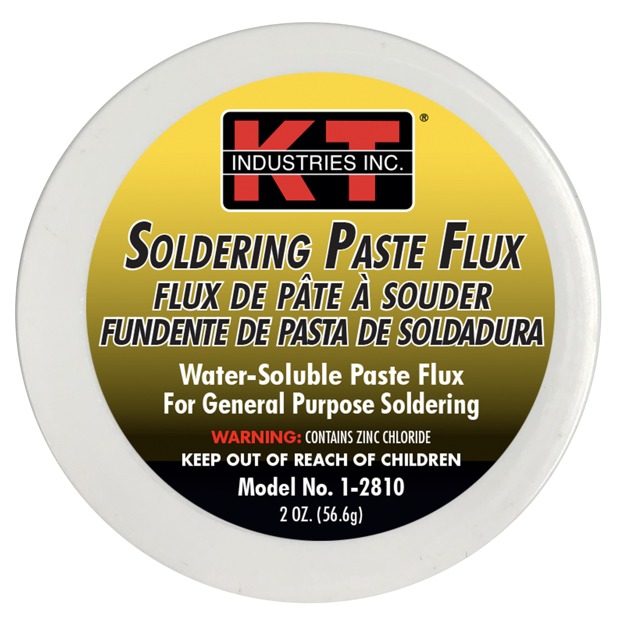 K-T Industries Paste Flux — 2 Oz., Water Soluble, Model# 1-2810